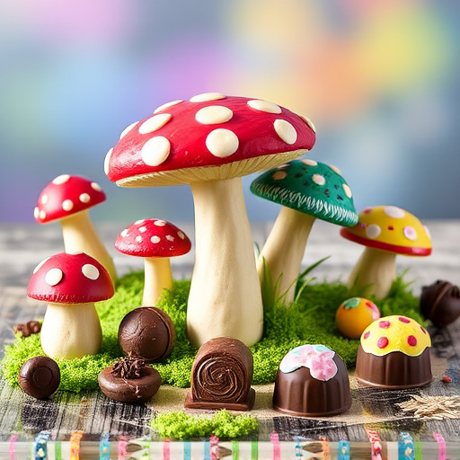 Vibrant Magic Mushroom Chocolates Collection
