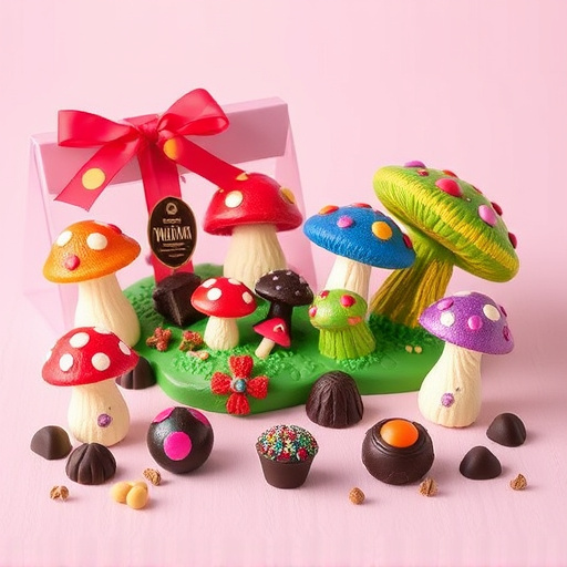 Vibrant Magic Mushroom Chocolates Collection