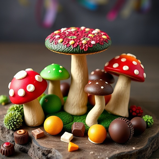 Vibrant Magic Mushroom Chocolates Collection