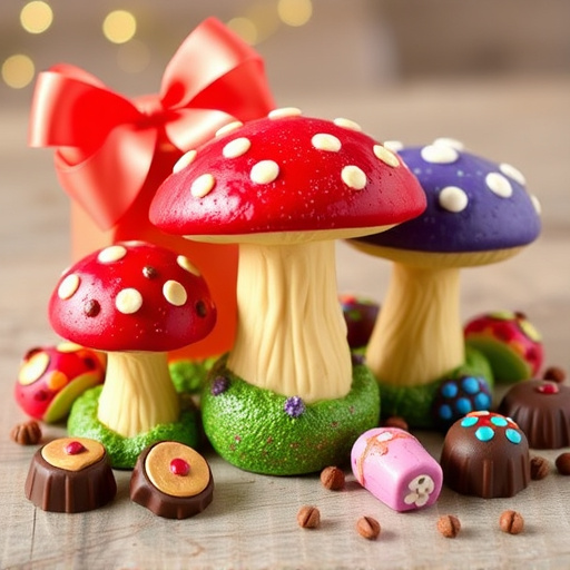 Vibrant Magic Mushroom Chocolates Collection