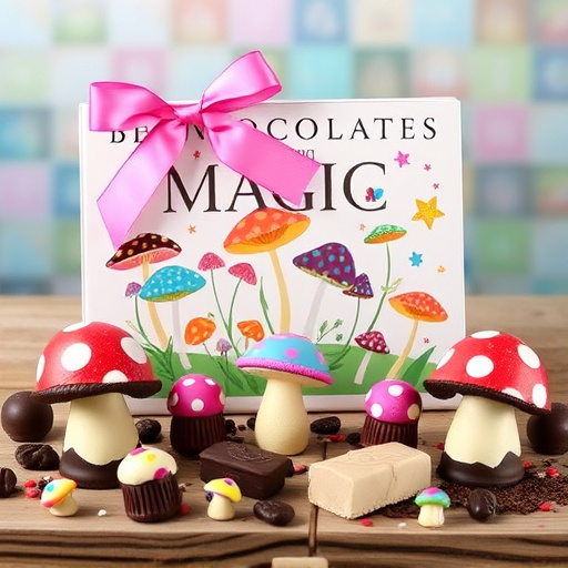 Vibrant Magic Mushroom Chocolates Collection