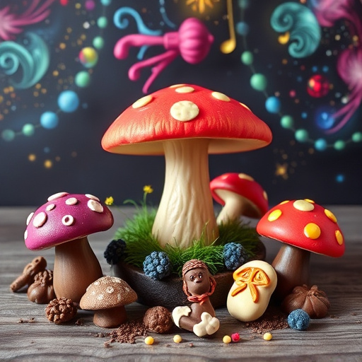 Vibrant Magic Mushroom Chocolates Collection