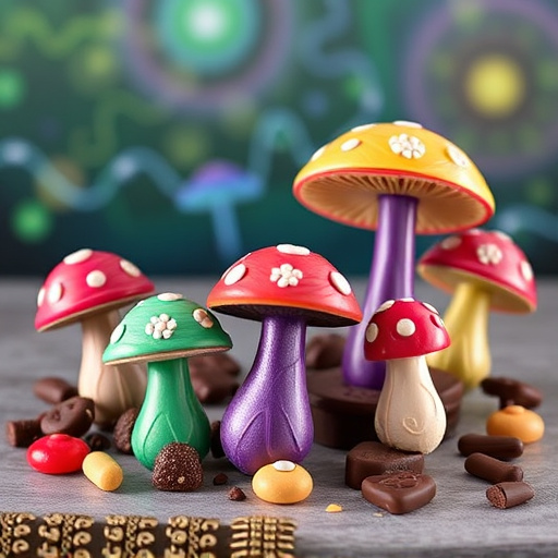 Vibrant Magic Mushroom Chocolates Collection