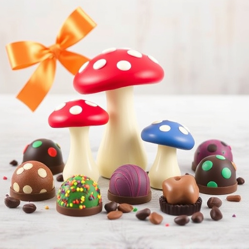 Vibrant Magic Mushroom Chocolates Collection