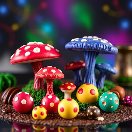 Vibrant Magic Mushroom Chocolates Collection