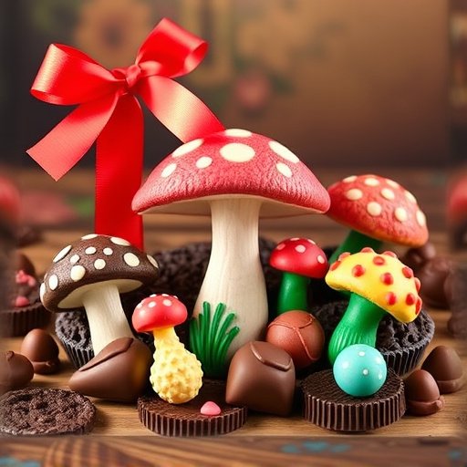 Vibrant Magic Mushroom Chocolates Collection