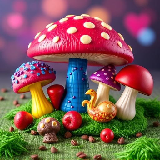 Vibrant Magic Mushroom Chocolates Collection