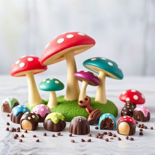 Vibrant Magic Mushroom Chocolates Collection