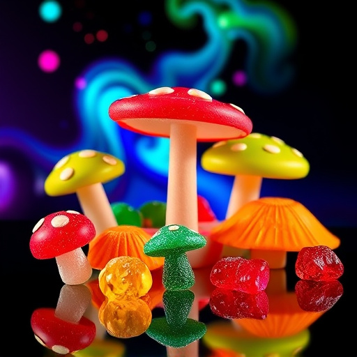Vibrant Magic Mushroom Gummies Collection