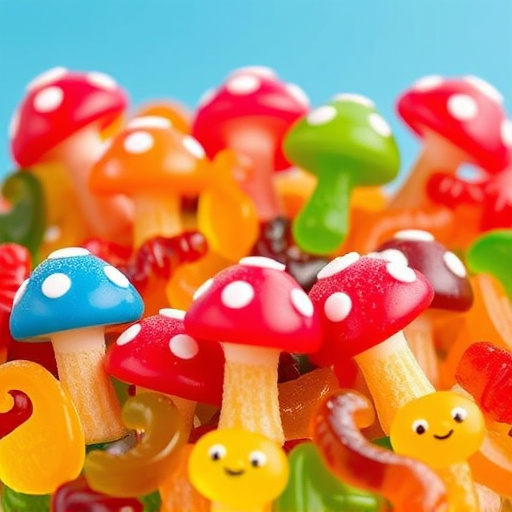 Vibrant Magic Mushroom Gummies Collection