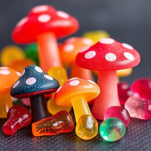 Vibrant Magic Mushroom Gummies Collection