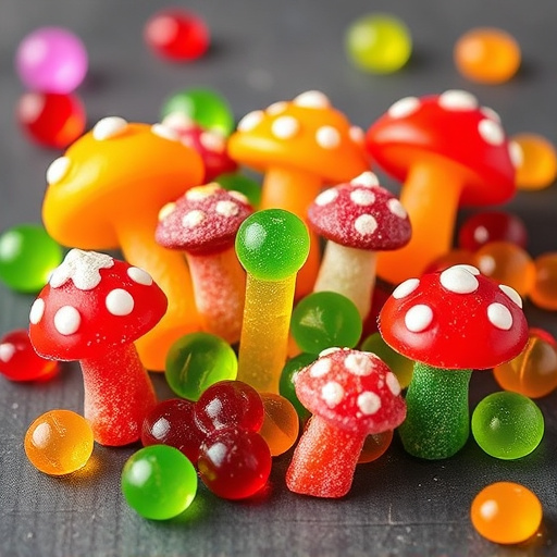 Vibrant Magic Mushroom Gummies Collection
