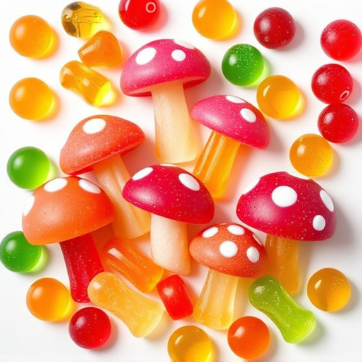 Vibrant Magic Mushroom Gummies Collection