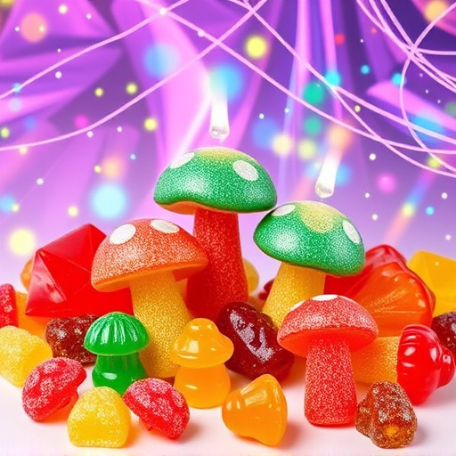 Vibrant Magic Mushroom Gummies Collection