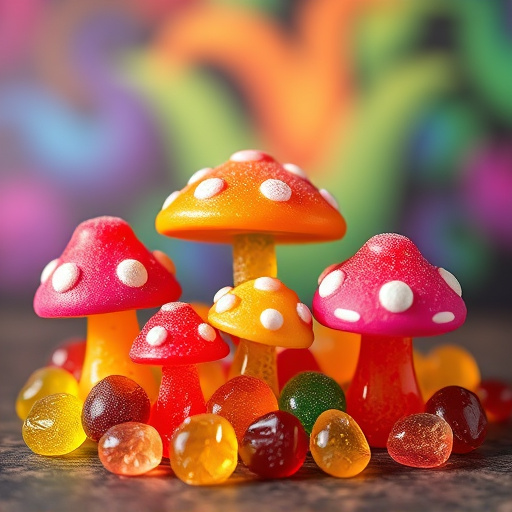 Vibrant Magic Mushroom Gummies Collection