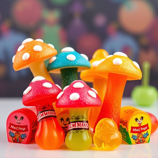Vibrant Magic Mushroom Gummies Collection