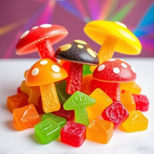 Vibrant Magic Mushroom Gummies Collection