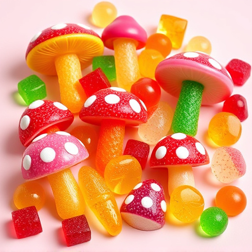 Vibrant Magic Mushroom Gummies Collection