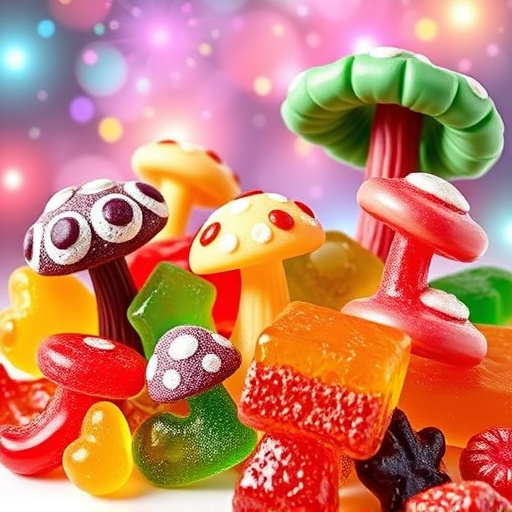 Vibrant Magic Mushroom Gummies Collection