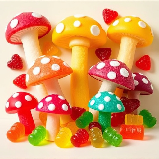 Vibrant Magic Mushroom Gummies Collection
