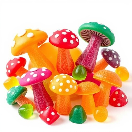 Vibrant Magic Mushroom Gummies Collection