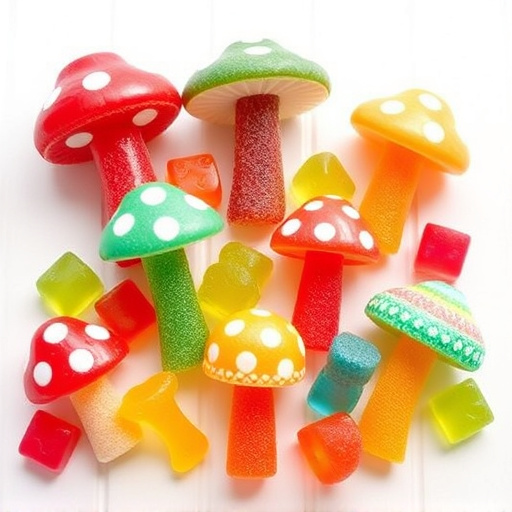 Vibrant Magic Mushroom Gummies Collection