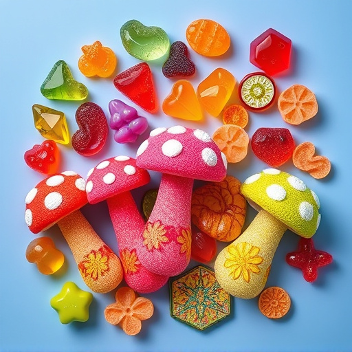Vibrant Magic Mushroom Gummies Collection