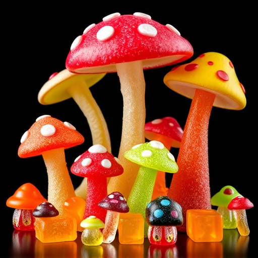 Vibrant Magic Mushroom Gummies Collection