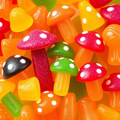 Vibrant Magic Mushroom Gummies Collection