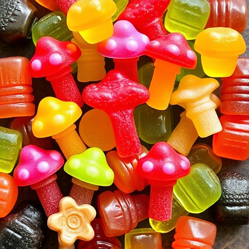 Vibrant Magic Mushroom Gummies Collection