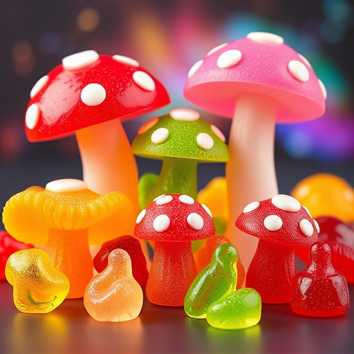 Vibrant Magic Mushroom Gummies Collection