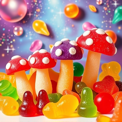 Vibrant Magic Mushroom Gummies Collection