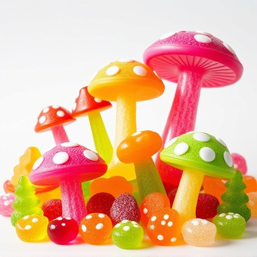 Vibrant Magic Mushroom Gummies Collection