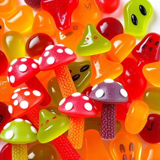 Vibrant Magic Mushroom Gummies Collection