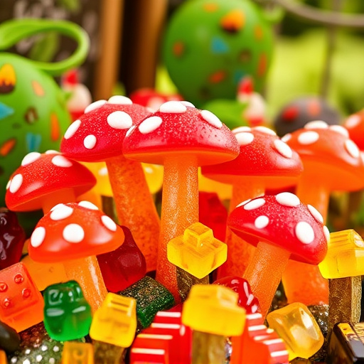 Vibrant Magic Mushroom Gummies Collection