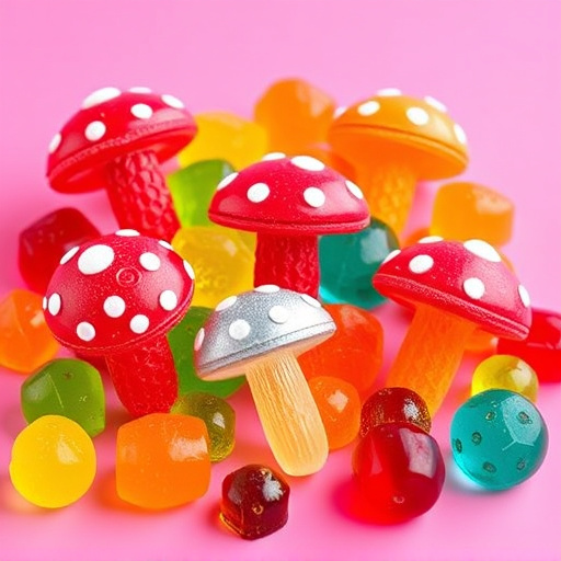 Vibrant Magic Mushroom Gummies Collection