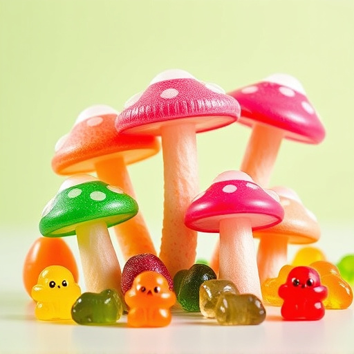 Vibrant Magic Mushroom Gummies Collection