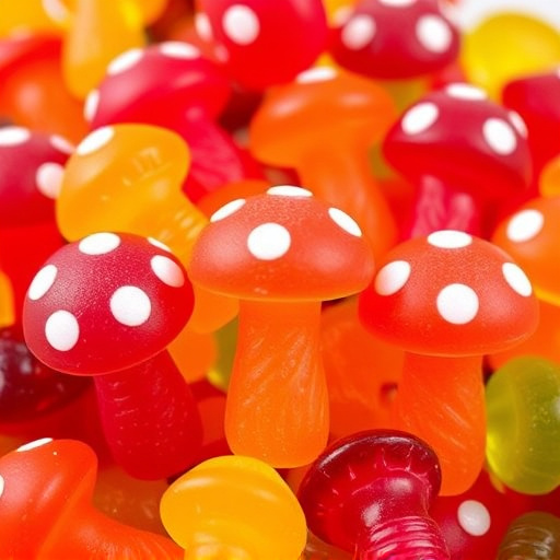 Vibrant Magic Mushroom Gummies Collection