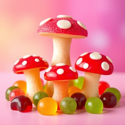 Vibrant Magic Mushroom Gummies Collection