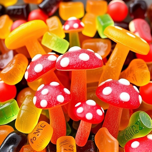 Vibrant Magic Mushroom Gummies Collection