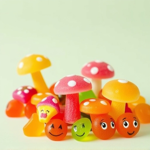 Vibrant Magic Mushroom Gummies Collection