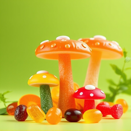 Vibrant Magic Mushroom Gummies Collection