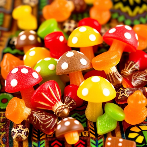 Vibrant Magic Mushroom Gummies Collection