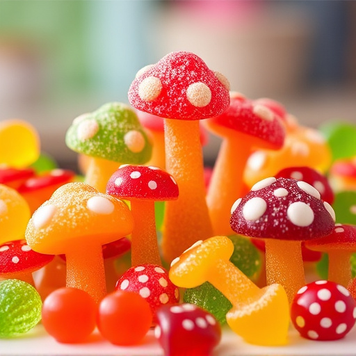 Vibrant Magic Mushroom Gummies Collection