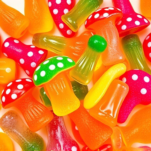 Vibrant Magic Mushroom Gummies Collection