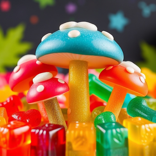 Vibrant Magic Mushroom Gummies Collection