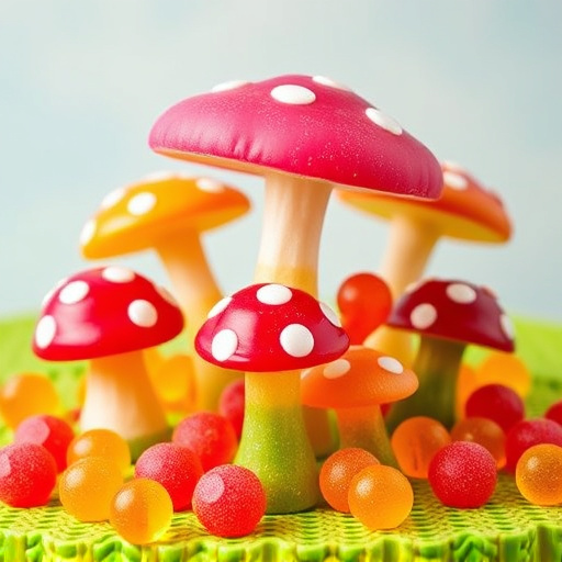 Vibrant Magic Mushroom Gummies Collection