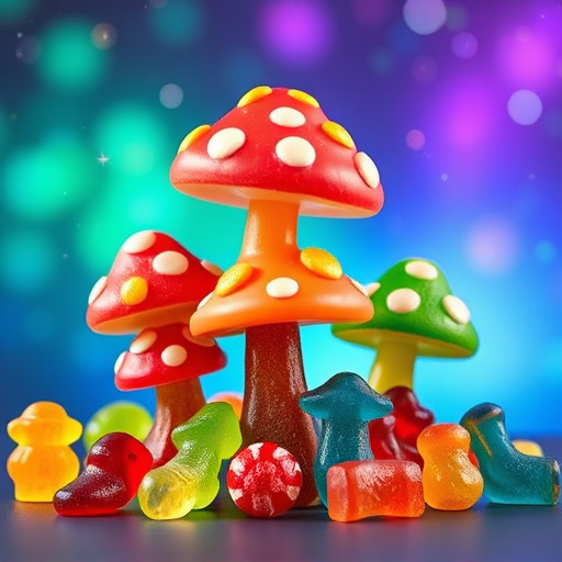 Vibrant Magic Mushroom Gummies Collection