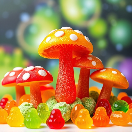 Vibrant Magic Mushroom Gummies Collection