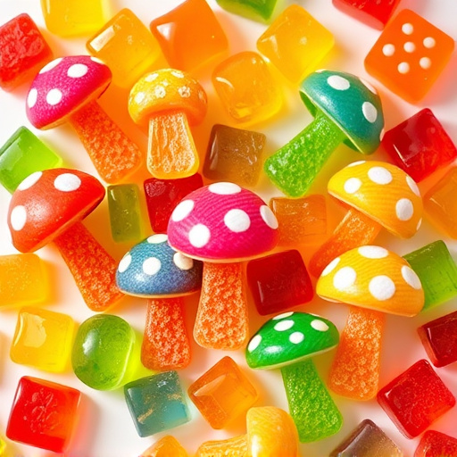 Vibrant Magic Mushroom Gummies Collection